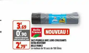 Coccinelle Express Sacs Poubelle Avec Liens Coulissants Ultra Résistant Belle France offre