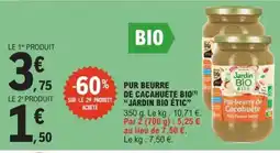 E.Leclerc Pur Beurre de Cacahuète Bio Jardin Bio Étic offre