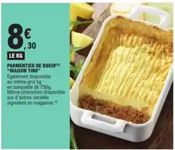 E.Leclerc Parmentier de bœuf MAISON TINO offre