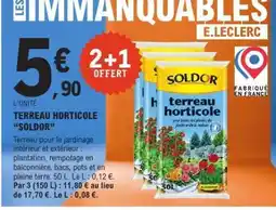 E.Leclerc TERREAU HORTICOLE SOLDOR offre