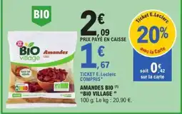E.Leclerc AMANDES BIO 'BIO VILLAGE' offre