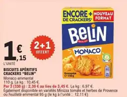 E.Leclerc BISCUITS APÉRITIFS CRACKERS “BELIN” offre