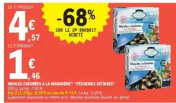 E.Leclerc Moules cuisinées à la Marinière 'Pêcheries Sétoises' offre