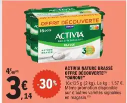 E.Leclerc ACTIVIA NATURE BRASSÉ OFFRE DÉCOUVERTE offre