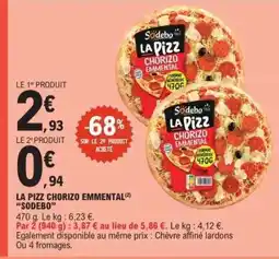 E.Leclerc LA PIZZ CHORIZO EMMENTAL offre