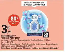 E.Leclerc DESODORISANT FEBREZE PETIT COIN offre
