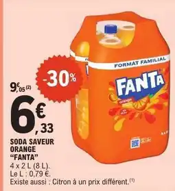 E.Leclerc SODA SAVEUR ORANGE FANTA offre