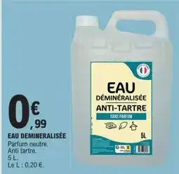 E.Leclerc Eau Déminéralisée offre