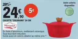 E.Leclerc COCOTTE COLORAMA 24 CM offre