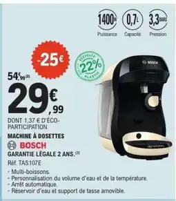 E.Leclerc Machine à dosettes Bosch offre