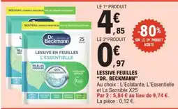 E.Leclerc LESSIVE FEUILLES DR. BECKMANN offre