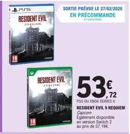 E.Leclerc RESIDENT EVIL 9 REQUIEM offre