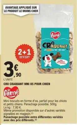 E.Leclerc CRO CRAQUANT MINI OS POUR CHIEN offre