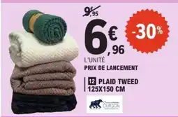 E.Leclerc Plaid Tweed offre