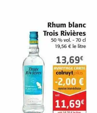 Colruyt Rhum Blanc Trois Rivières offre