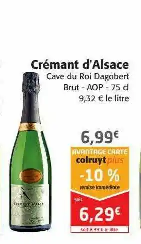 Colruyt Crémant D'alsace offre