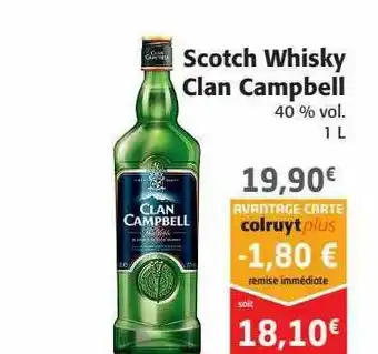 Colruyt Scotch Whisky Clan Campbell offre