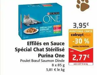 Effilés En Sauce Spécial Chat Stérilisé Purina One
