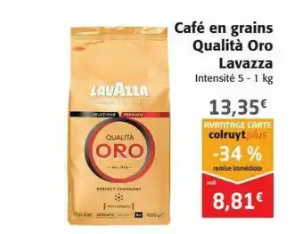 Colruyt Café En Grains Qualità Oro Lavazza offre