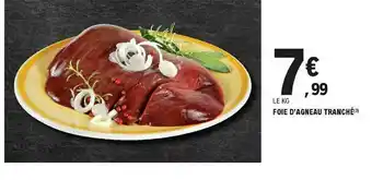 E.Leclerc Foie D'agneau Tranché offre