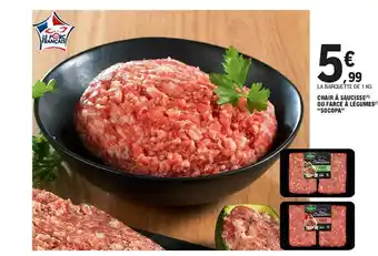 E.Leclerc Chair à Saucisse Ou Farce à Légumes offre
