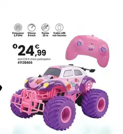 JouéClub 4x4 cascadeur rose rc 1/18ème offre
