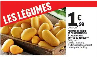 E.Leclerc Pommes De Terre De Consommation à Chair Ferme Rattes Du Touquet offre