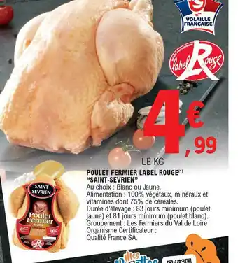 Poulet Fermier Label Rouge