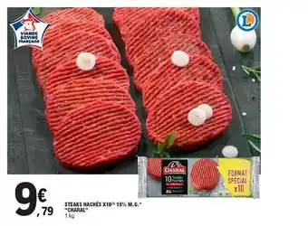 E.Leclerc Steaks Hachés X10 15% M.g. offre