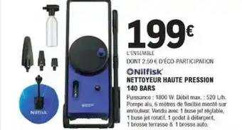 E.Leclerc Brico Nettoyeur Haute Pression 140 Bars Nilfisk offre