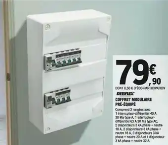 E.Leclerc Brico Coffret Modulaire Pré-équipé Debflex offre