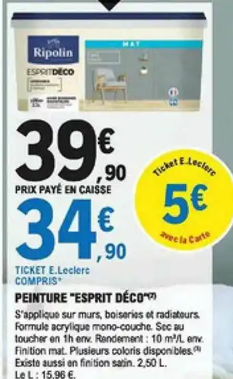E.Leclerc Brico Peinture offre
