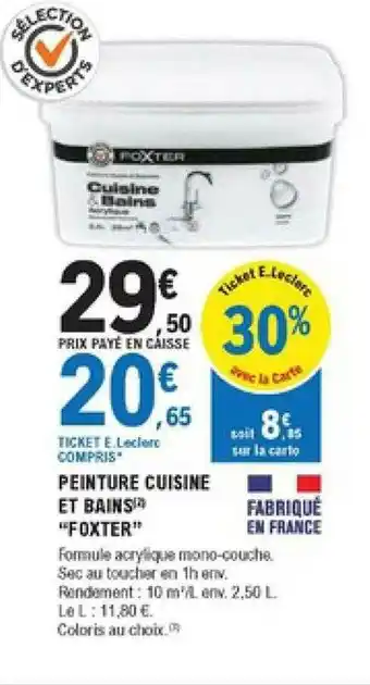 E.Leclerc Brico Peinture Cuisine Et Bains offre