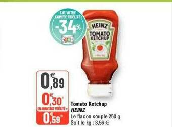 G20 Tomato Ketchup Heinz offre