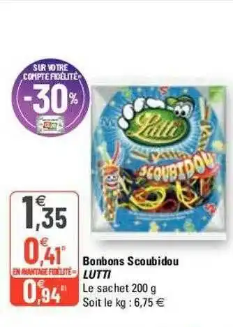 G20 Bonbons Scoubidou Lutti offre