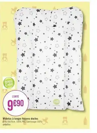 Géant Casino Matelas à Langer Flocons étoiles offre