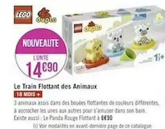 Géant Casino Le Train Flottant Des Animaux Lego Duplo offre