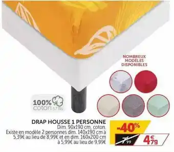 Gifi Drap Housse 1 Personne offre