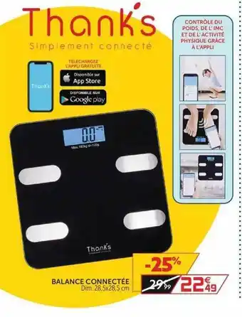 Gifi Balance Connectée offre
