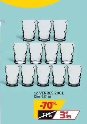Gifi 12 Verres 20 Cl offre