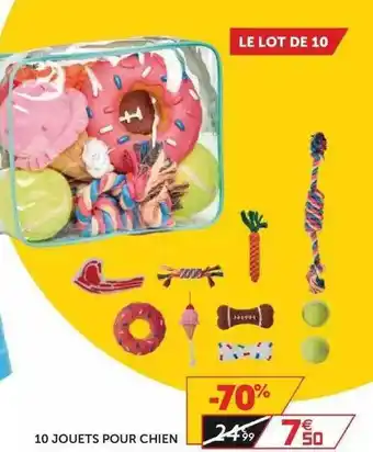 Gifi 10 Jouets Pour Chien offre