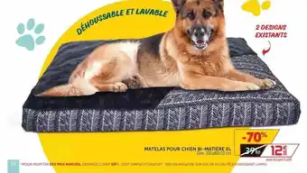 Gifi Matelas Pour Chien Bi-matière Xl offre