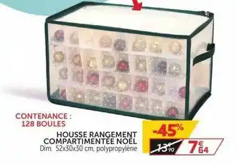 Gifi Housse Rangement Compartimentée Noël offre