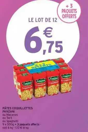 Intermarché Pâtes Coquillettes Panzani offre