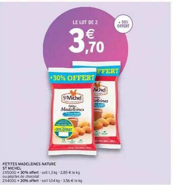 Intermarché Petites Madeleines Nature St Michel offre