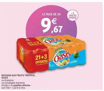 Intermarché Boisson Aux Fruits Tropical Oasis offre