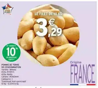 Intermarché Pomme De Terre De Consommation offre