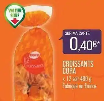 Match Croissants Cora offre