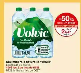 Monoprix Eau Minérale Naturelle offre