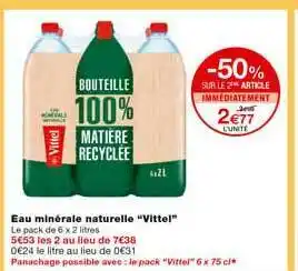Monoprix Eau Minérale Naturelle offre